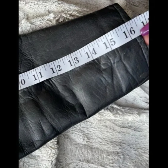 VINTAGE 100% leather black motorcycle jacket size medium/large - Picture 15 of 16